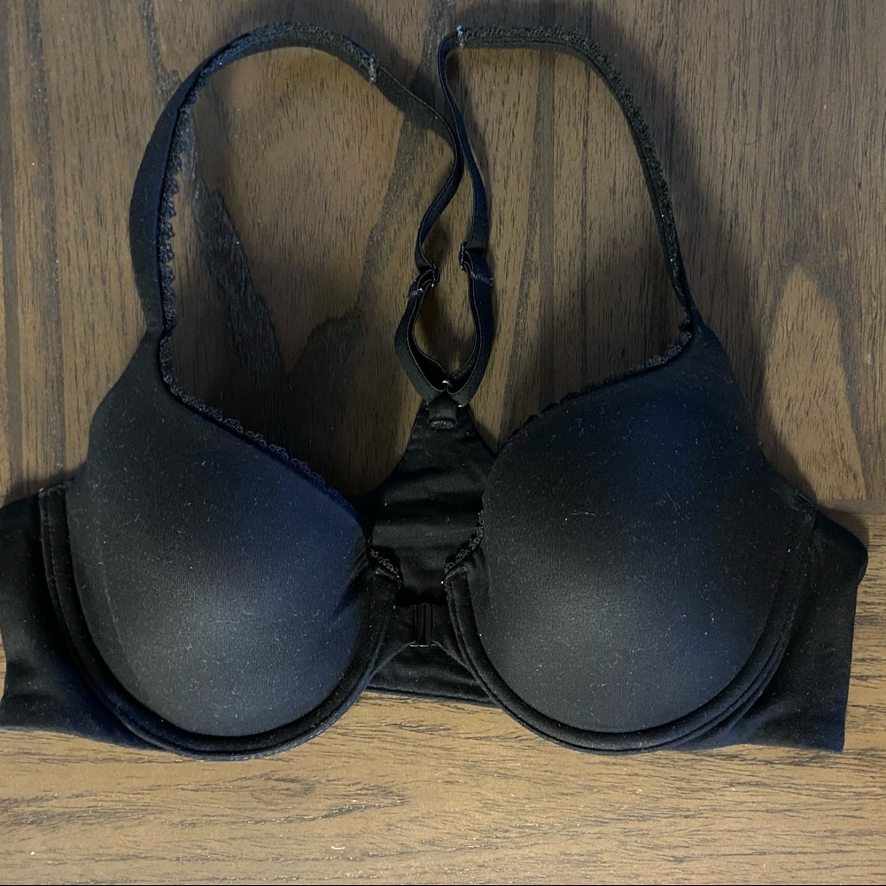 EUC - VS black Body racerback Demi bra